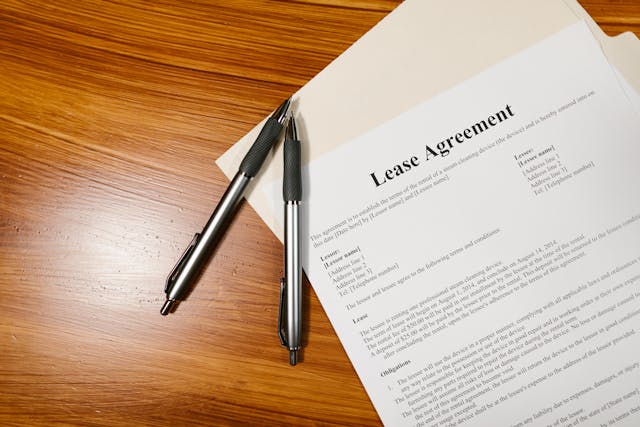 A lease agreement.